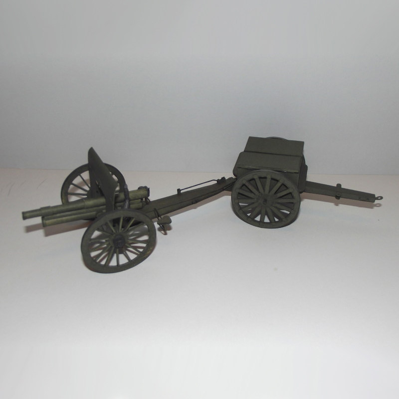 波兰polowa 75mm榴弹炮 纸模型 火炮模型 1:25 三磅炮 军武宅