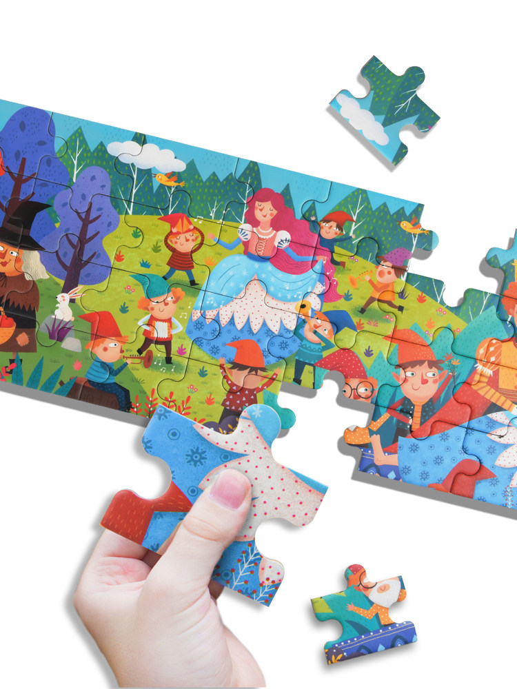 mideer弥鹿儿童大块拼图盒装宝宝幼儿早教益智玩具男孩女孩2-3岁