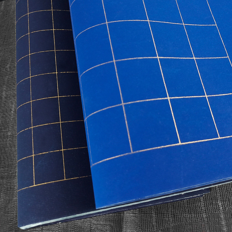 抄经小楷纸半生半熟毛笔书法宣纸作品纸方格子万年蓝色泥金色仿古色