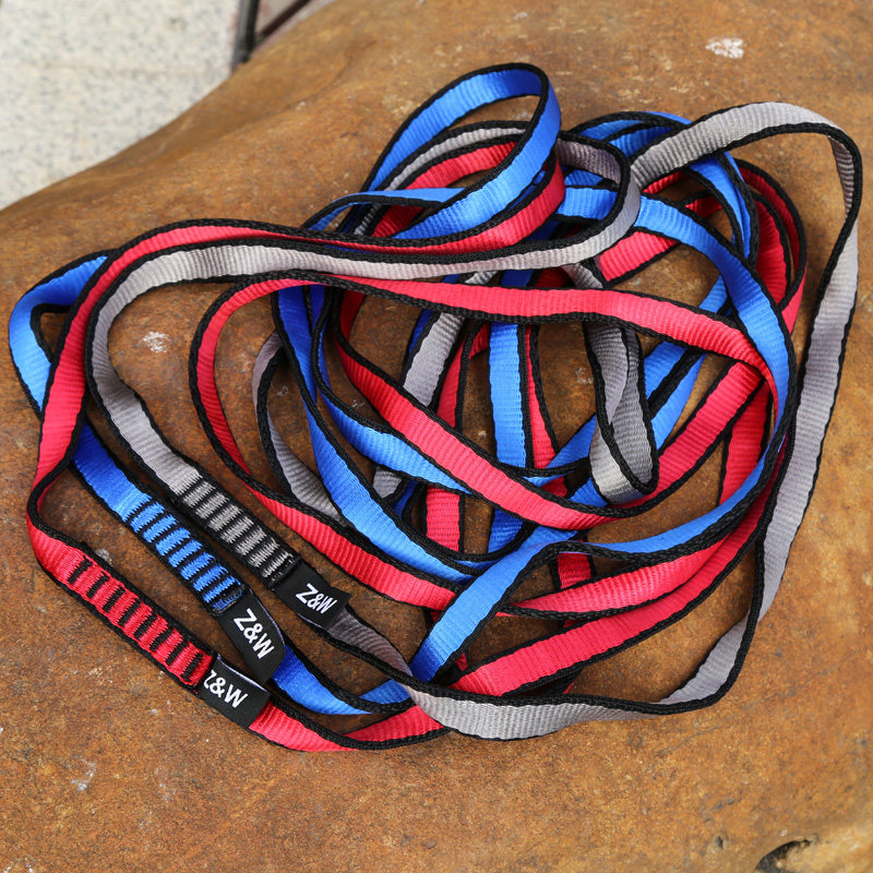 尼龙成型扁带登山攀岩探洞承重快挂确定定点扁带