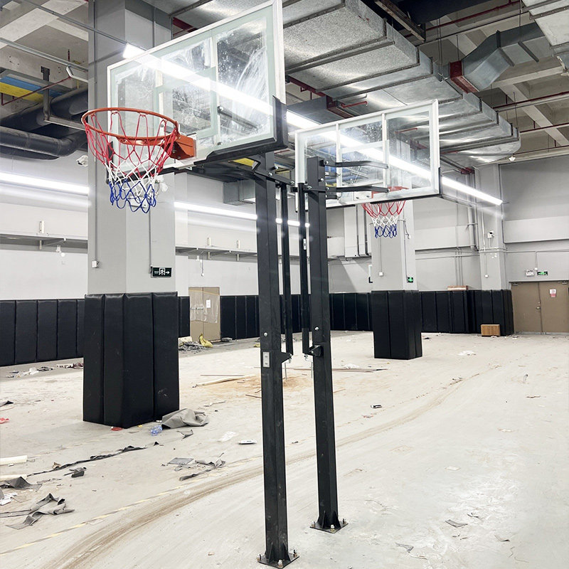 地埋标准篮球架学校国标篮板家庭室内室外可升降式训练架子投篮架