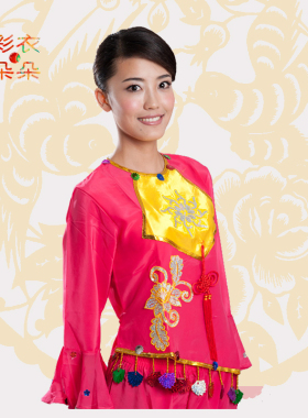 0桃李杯妞啊扭舞蹈服装 民间演出服 汉族表演服装 现代舞蹈服装创奇