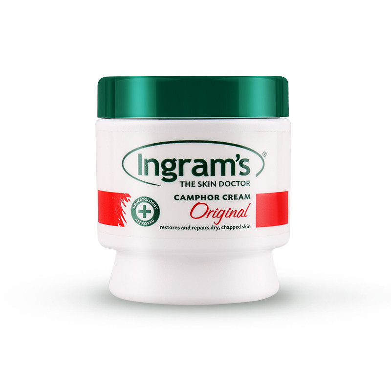 南非ingrams英格莱恩樟脑乳霜原味白瓶护手霜足裂膏75ml