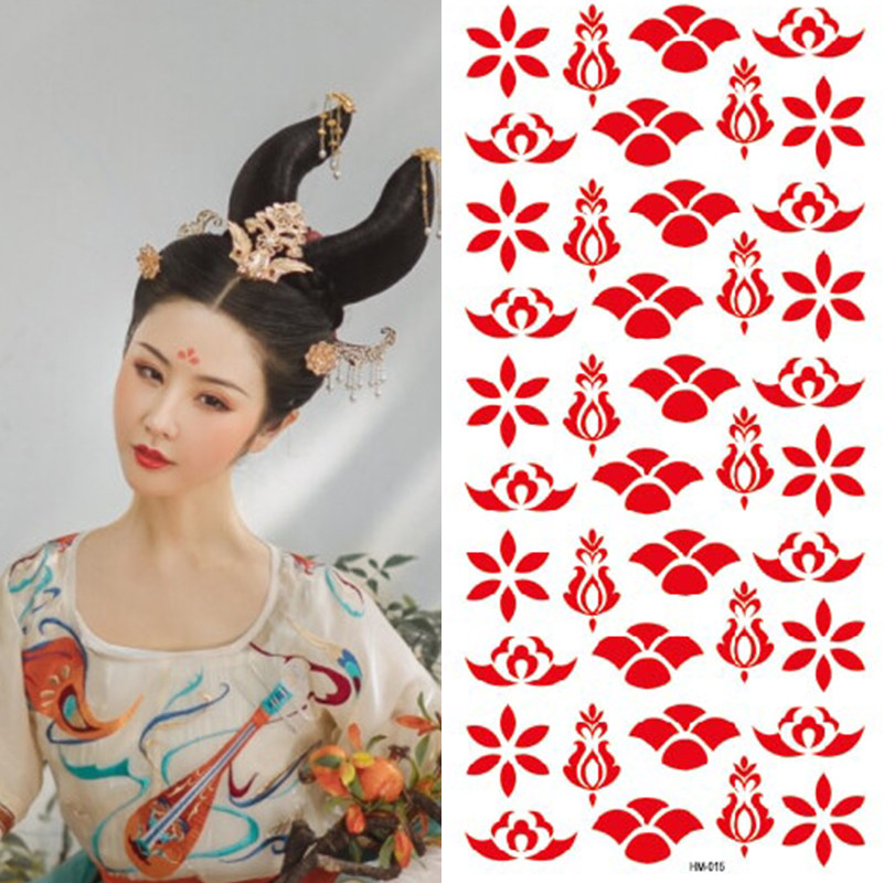 眉心古装花细影视剧汉服造型额头贴纸多种款式其他贴饰