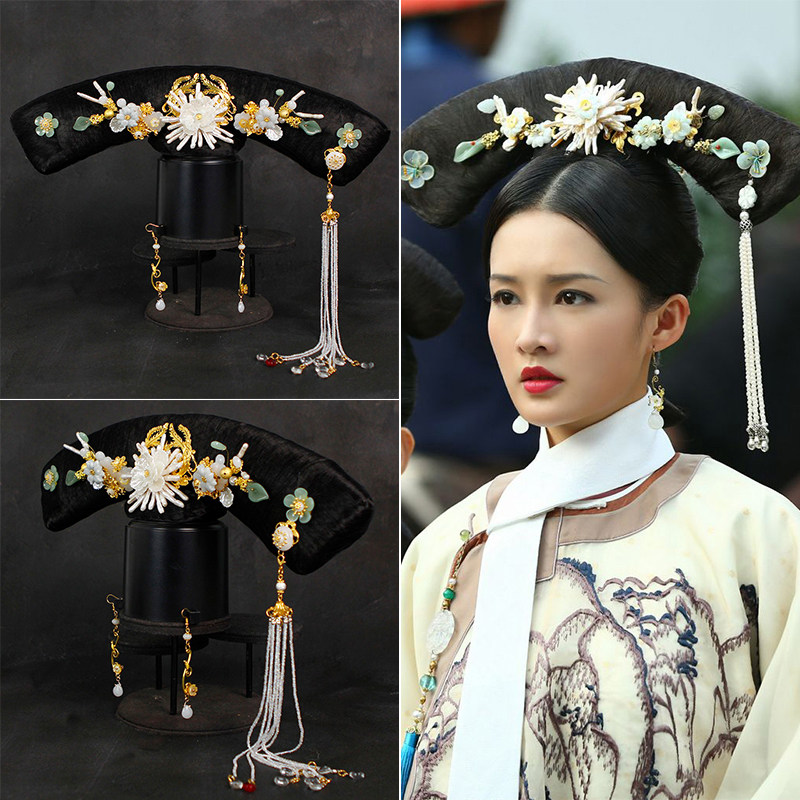 假发影视古装如懿传李沁同款旗头古代后宫皇后其它假发