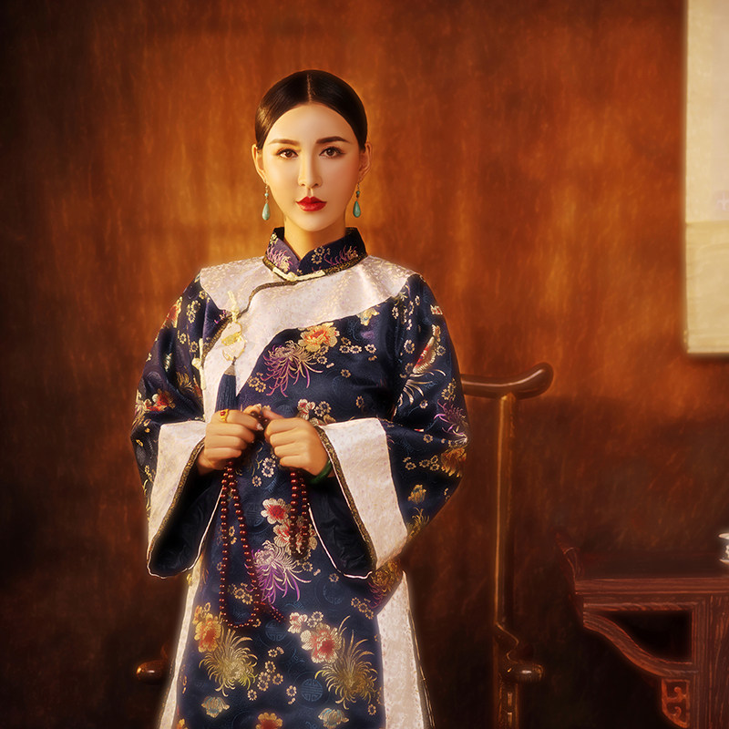 大宅门民国国秀少奶奶中式礼服清朝大家闺秀小姐服装民族服装