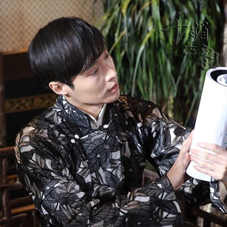 影视古装老九门张艺兴同款二月红长衫大褂民国男士长袍演出服