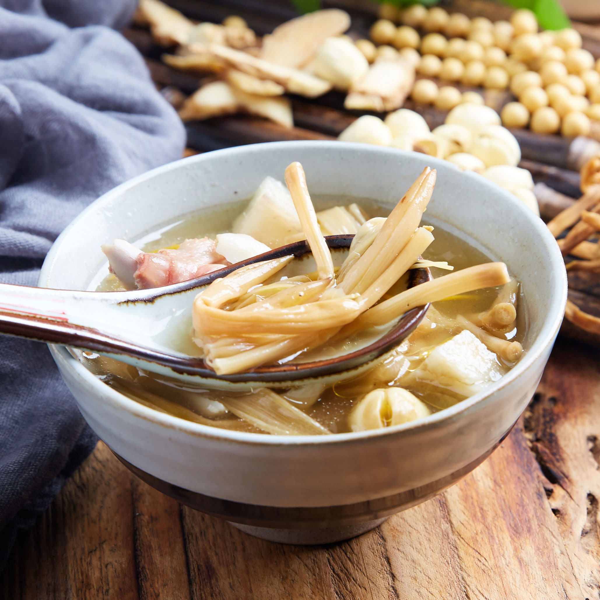 黄花白莲包白莲汤料炖汤药膳养生包药膳材料煲汤传统滋补品其他