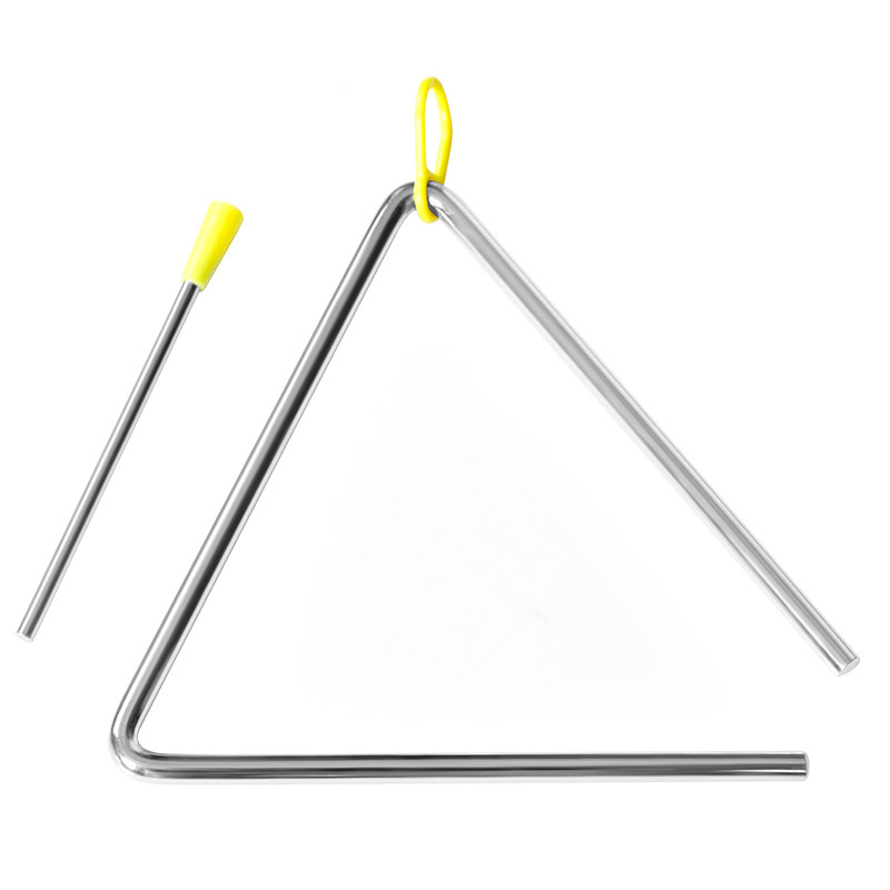 幼儿园儿童小学生专业打击乐器奥尔夫三角加厚三角铁4寸打击乐器