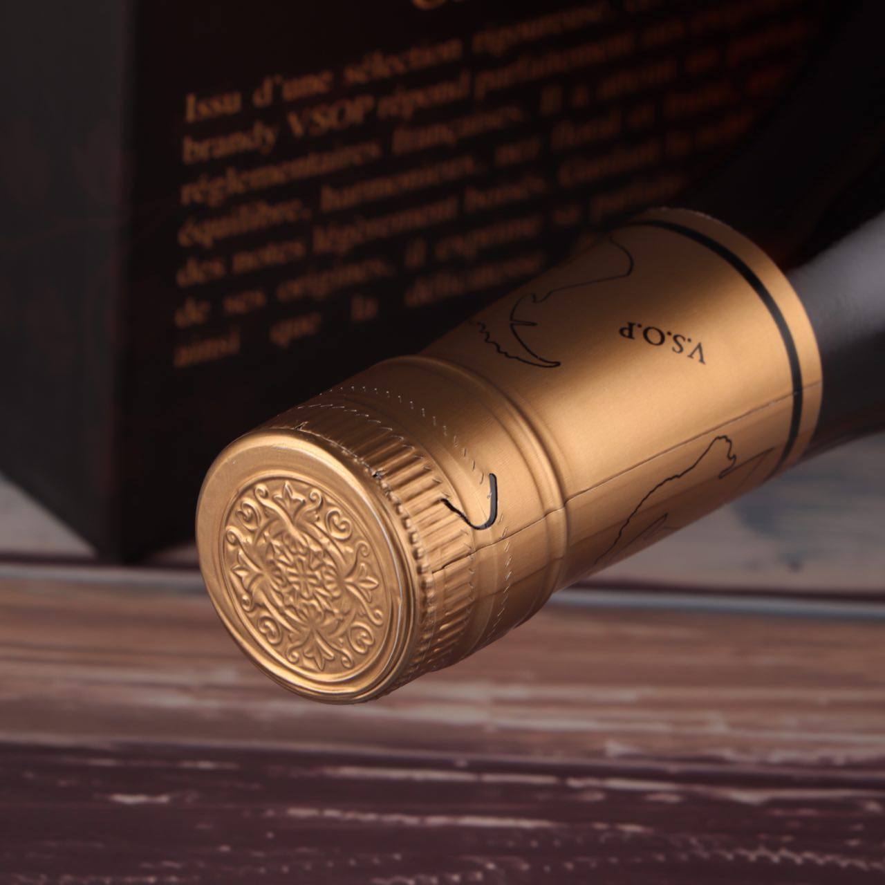 法国原瓶进口 佳运来gavernac vsop白兰地 1升2斤装礼盒 洋酒烈酒