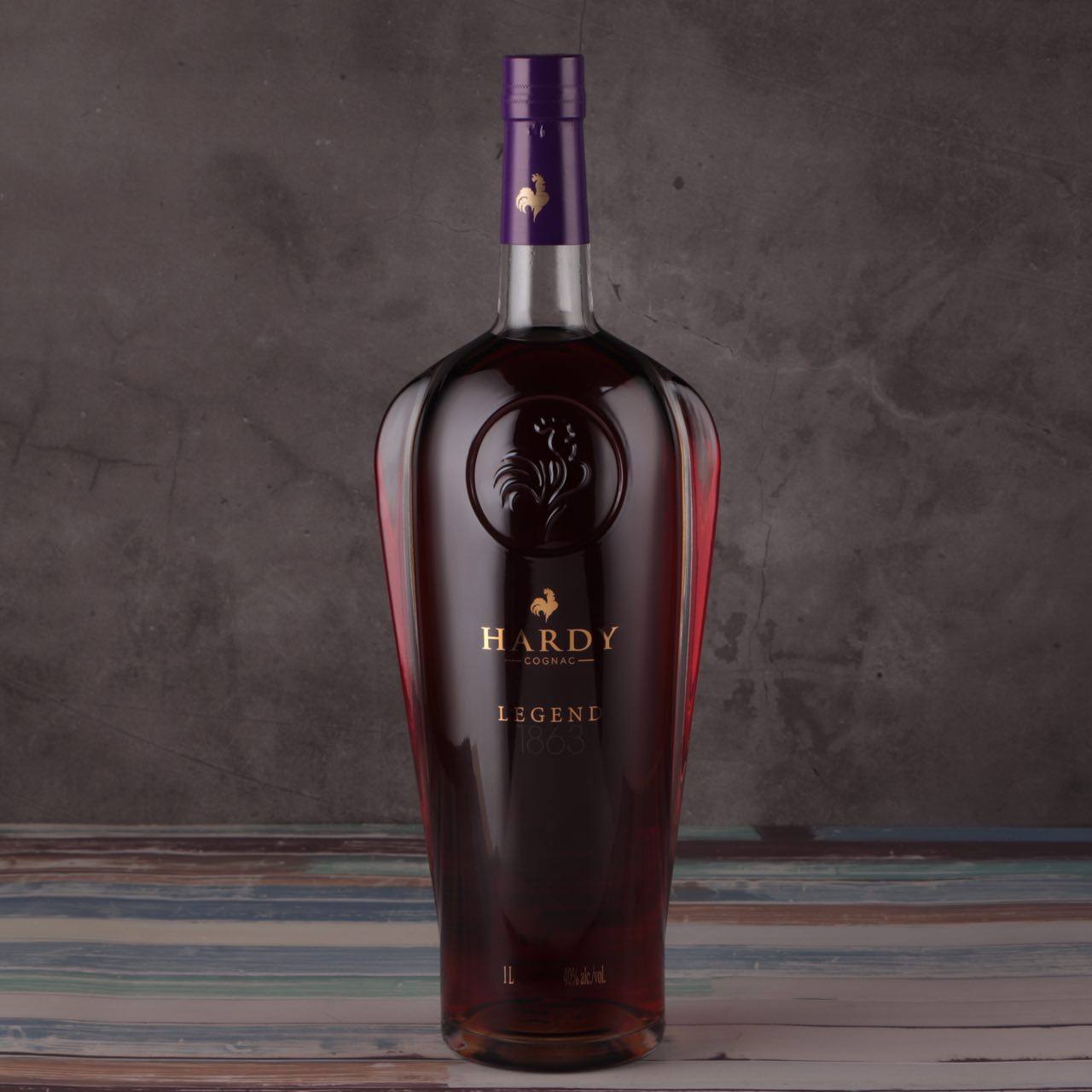 法国原瓶进口贺迪hardy传奇legend干邑白兰地洋酒白兰地