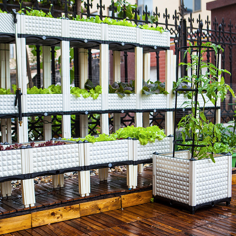 种植种菜蔬菜神器阳台箱种菜盆楼顶户外塑料花盆