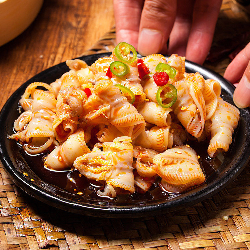 凉拌香辣鹅唇椒香雁唇雁鹅酒店饭店特色半成品鹅肉