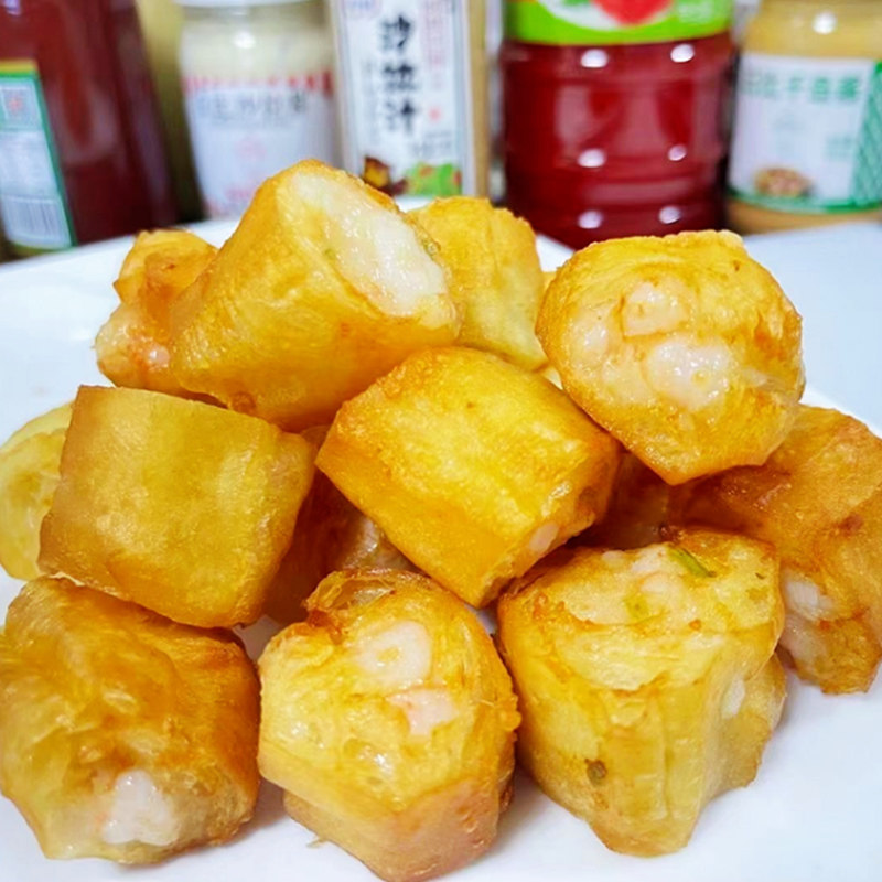 虾心油条16枚虾仁包心港式餐厅油炸小吃半成品虾类制品