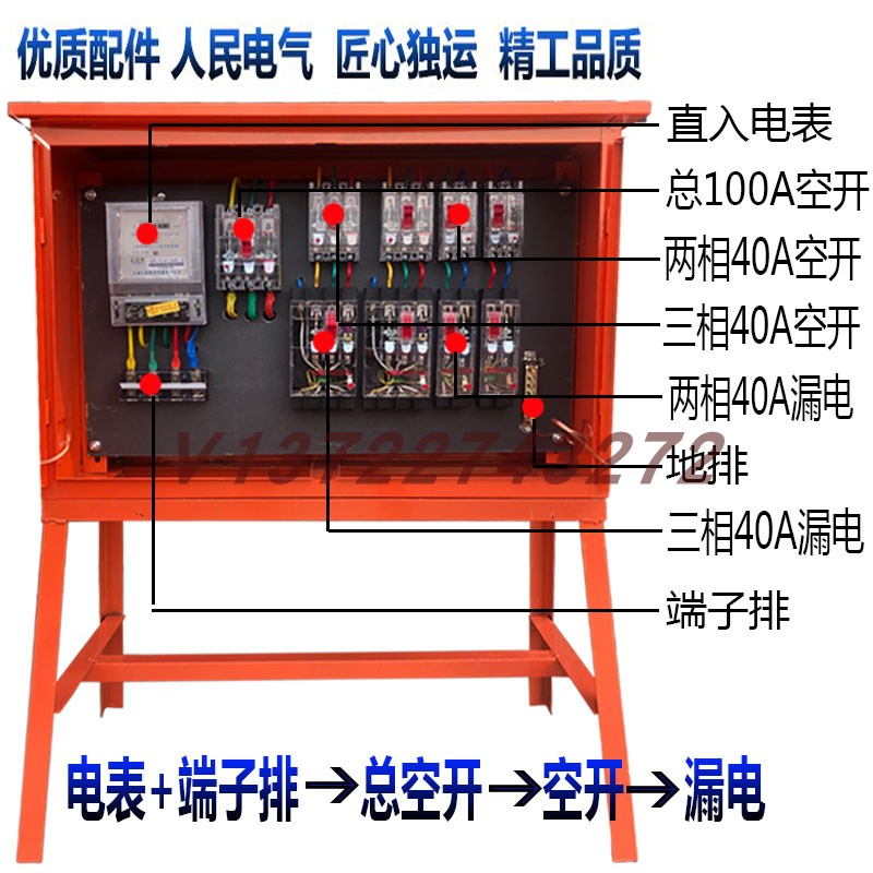 工地二级配电箱配置图图片