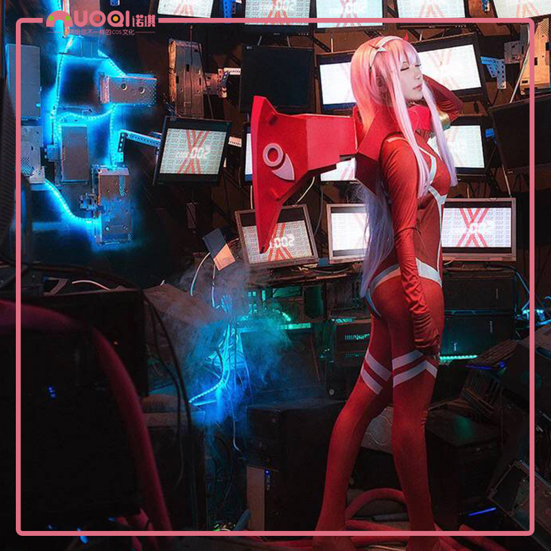 紧身衣 cosplay 铠甲战斗服 cos 头饰假发 02 franxx