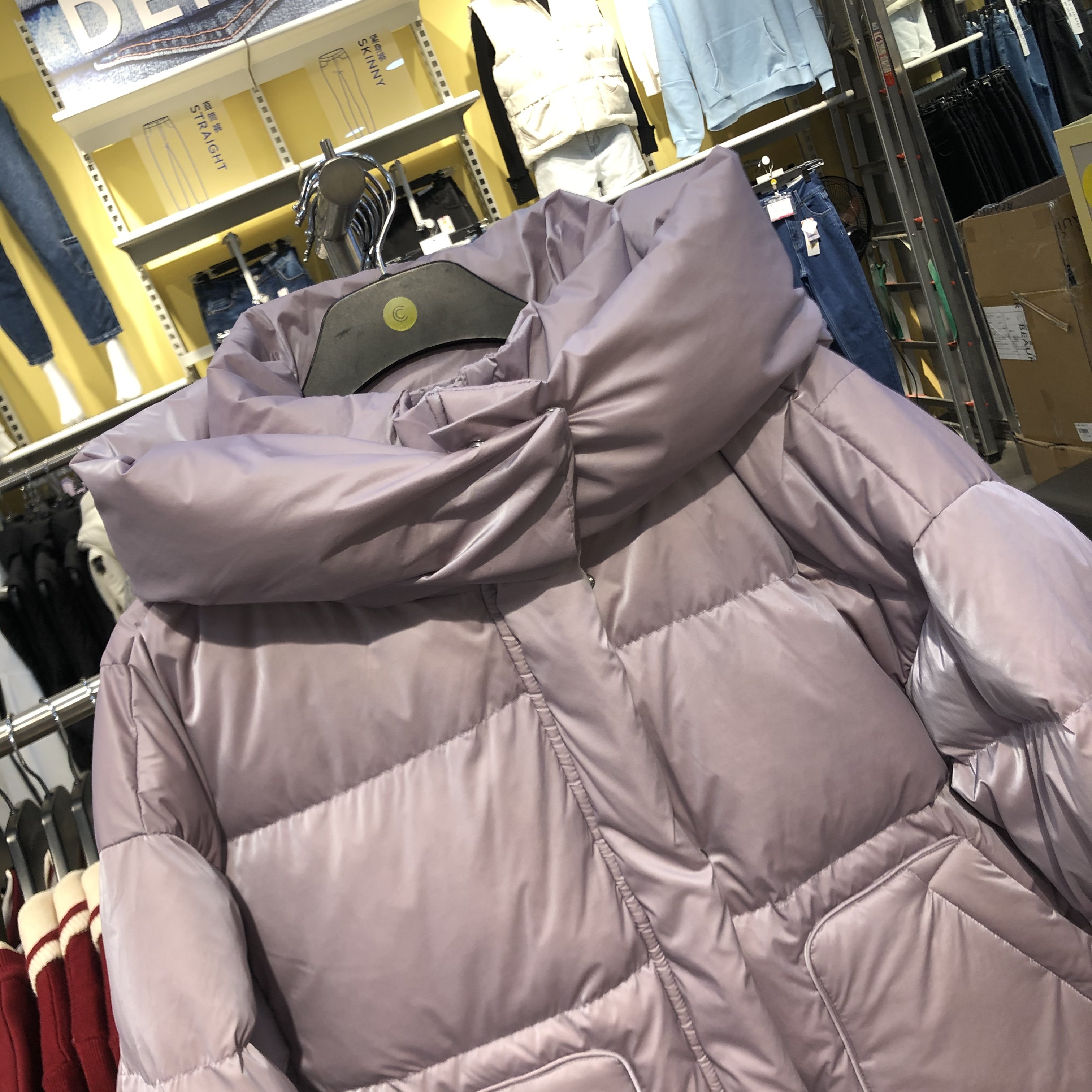 cachecache羽绒服2021冬季新款宽松连帽加厚保暖外套羽绒服