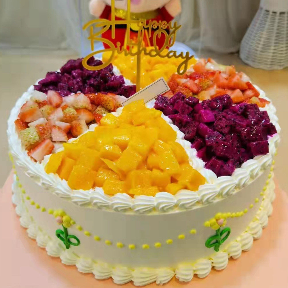 水果生日蛋糕广东惠州州市惠城博罗龙门县同城上门新鲜生日蛋糕