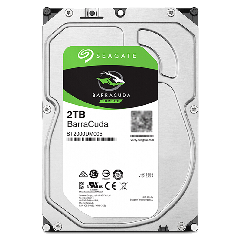 seagate希捷st2000dm005酷鱼2tb5400转台式电脑机械硬盘2t机械硬盘