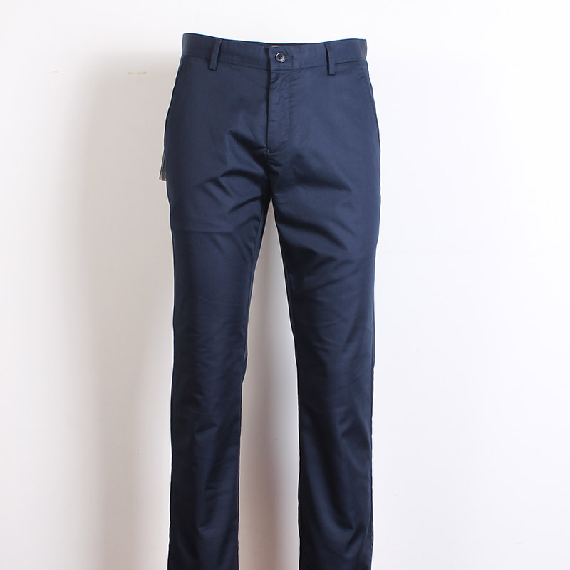 金利来商务男装 夏季男士中腰绅士亲肤直筒 藏蓝色经典薄款休闲裤