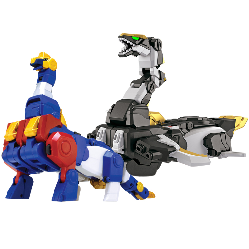 灵动创想恐龙变形合体机器人百兽总动员儿童机器人