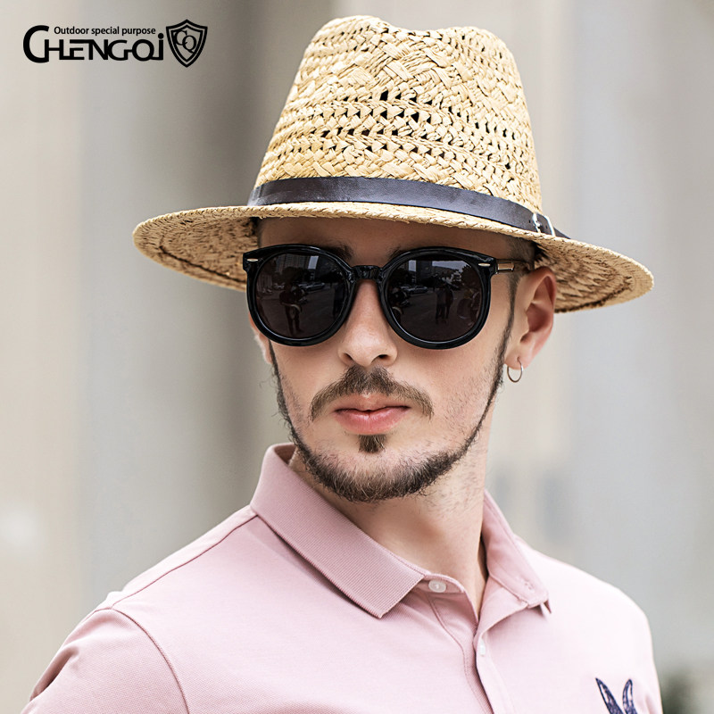 帽子男士夏天太阳帽户外休闲防晒遮阳帽韩版潮大沿帽子