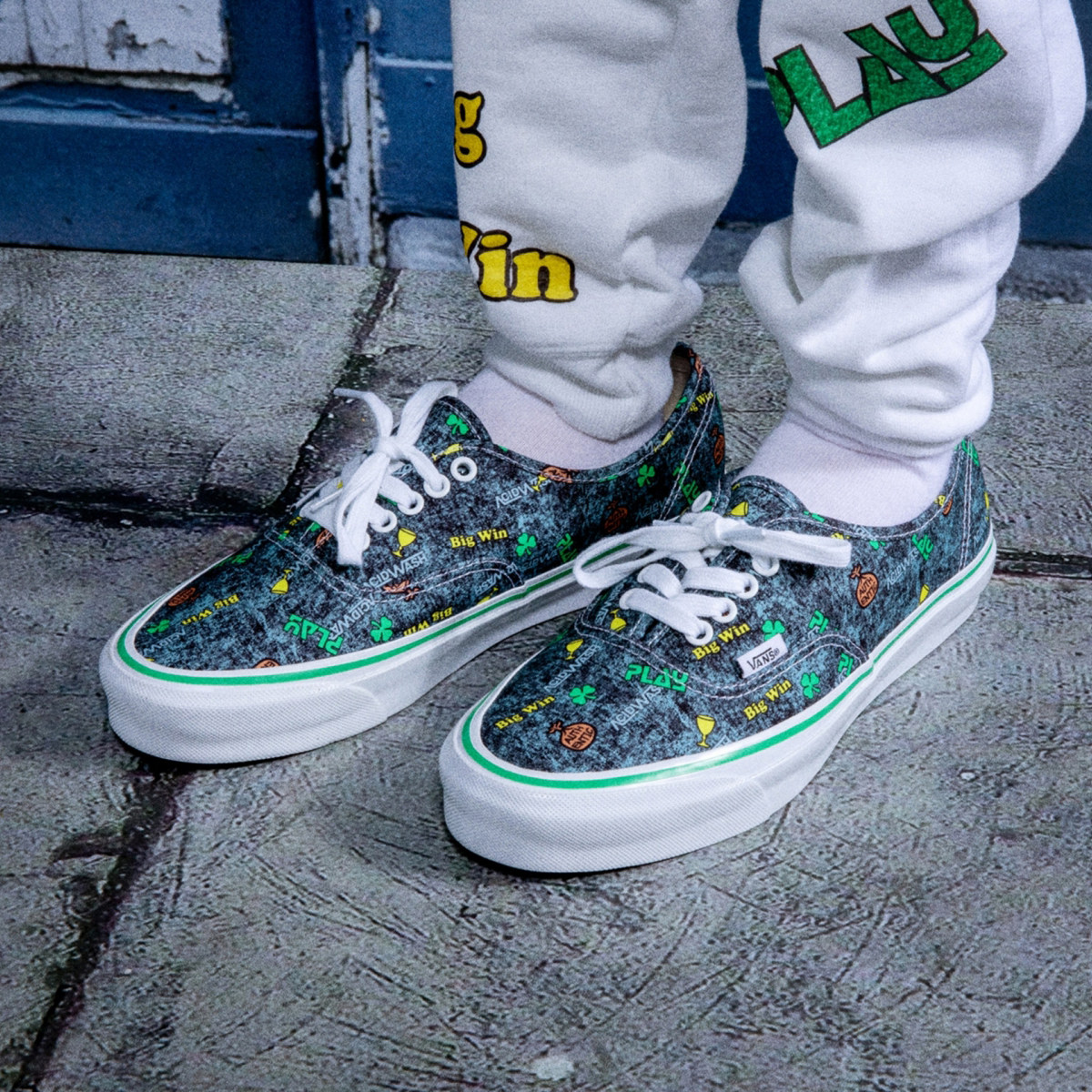 代购正品vansferguspurcell联名印花帆布透气休闲运动休闲鞋