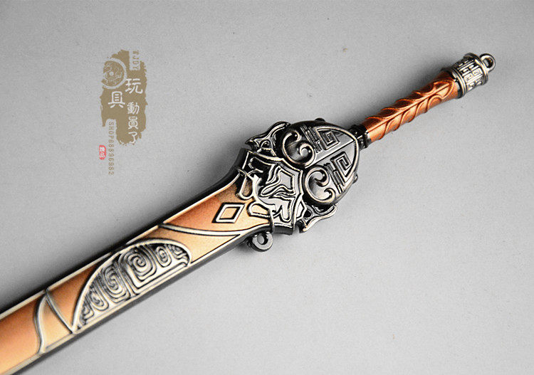 微缩合金兵器古代名剑吴旷寒蝉剑佩剑12寸兵人兵人专区