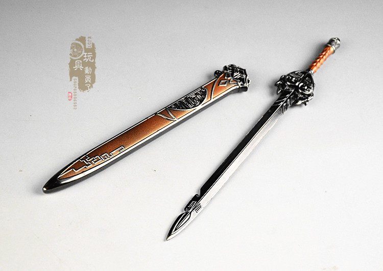 微缩合金兵器古代名剑吴旷寒蝉剑佩剑12寸兵人兵人专区