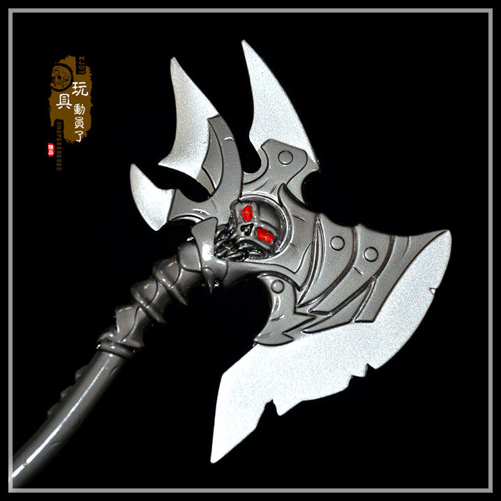 撸啊撸周边亡灵战斧手斧恶魔斧子12寸兵人场景游戏实物周边