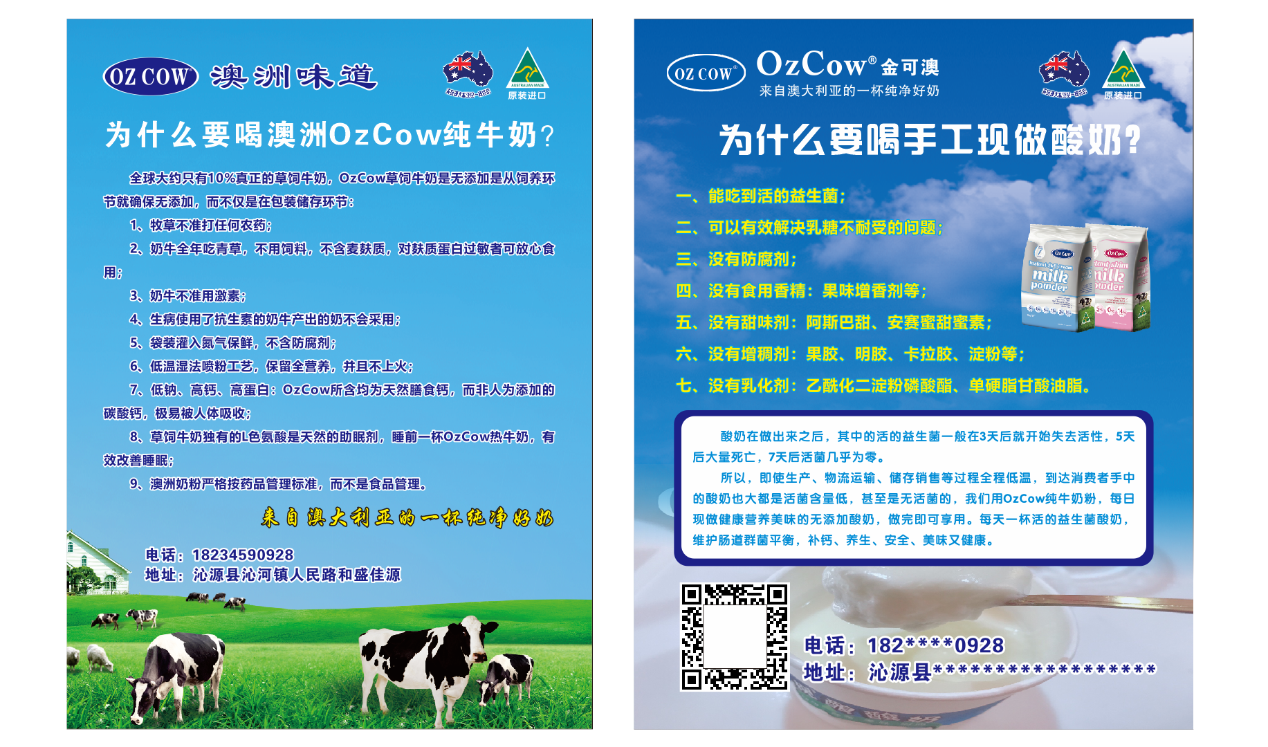 宣传单金可澳产品宣传单页奶粉dm定制团购设计宣传单