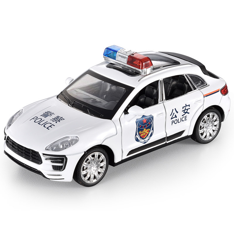 儿童警车玩具车男孩小汽车合金警察车模型大号仿真车模玩具警汽车