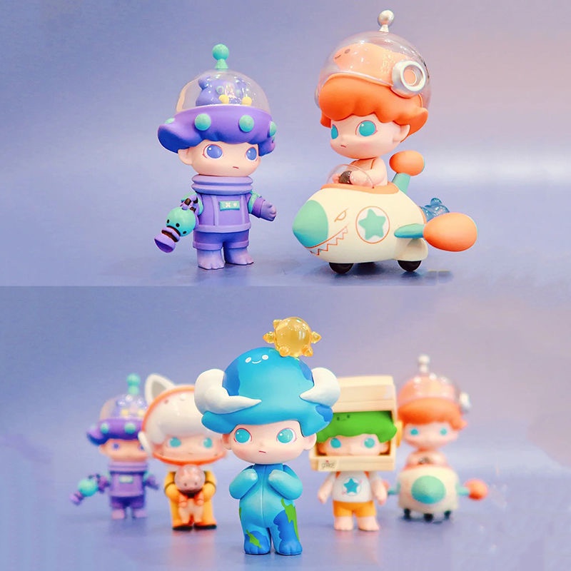 泡泡玛特dimoo太空旅行旅行网网红宇宙男孩盲盒手办潮玩盲盒