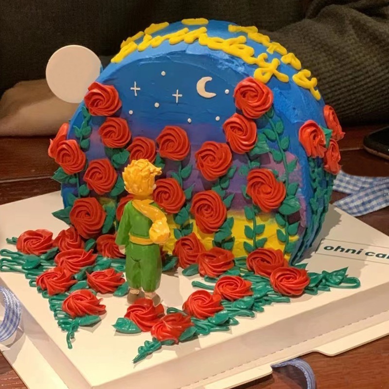 杭州小红水果儿童宝宝宝宝乐乐高小王子我的世界新鲜生日蛋糕