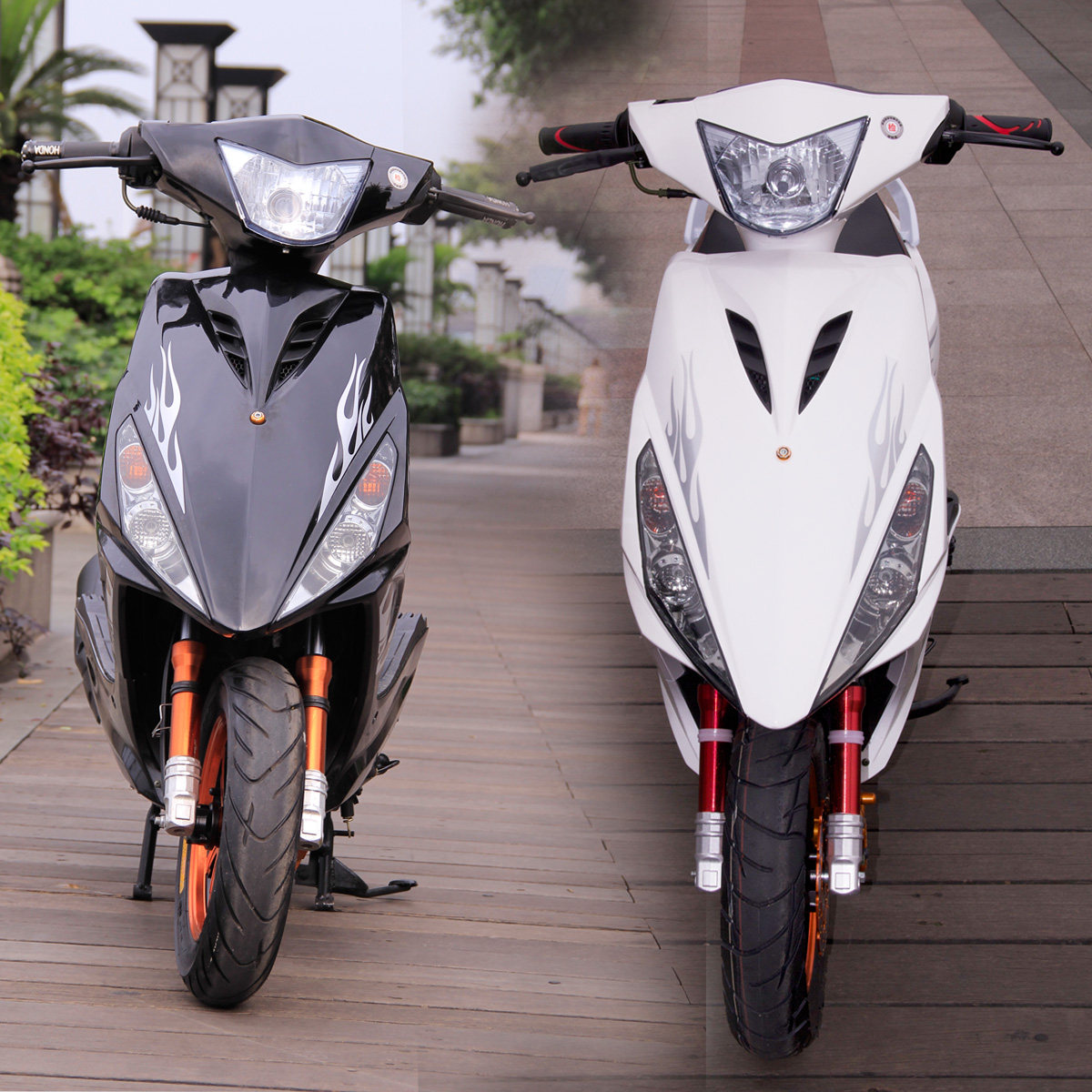 摩托车踏板车鬼火125cc电喷上牌燃油油车助力摩托车整车