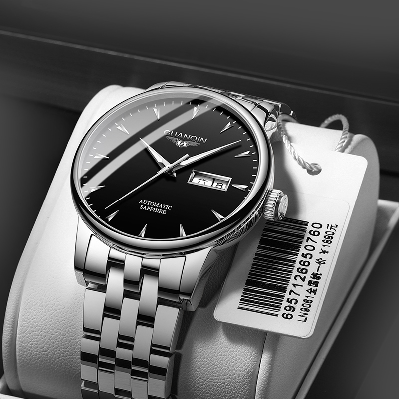 2021新款瑞士冠琴品牌男士手表机械表全自动防水钢带十大正品男表