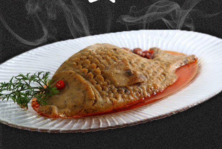 齐善素食 素桂花鱼素鱼素肉整条鱼家宴齐善斋仿荤斋菜 仿荤素食品