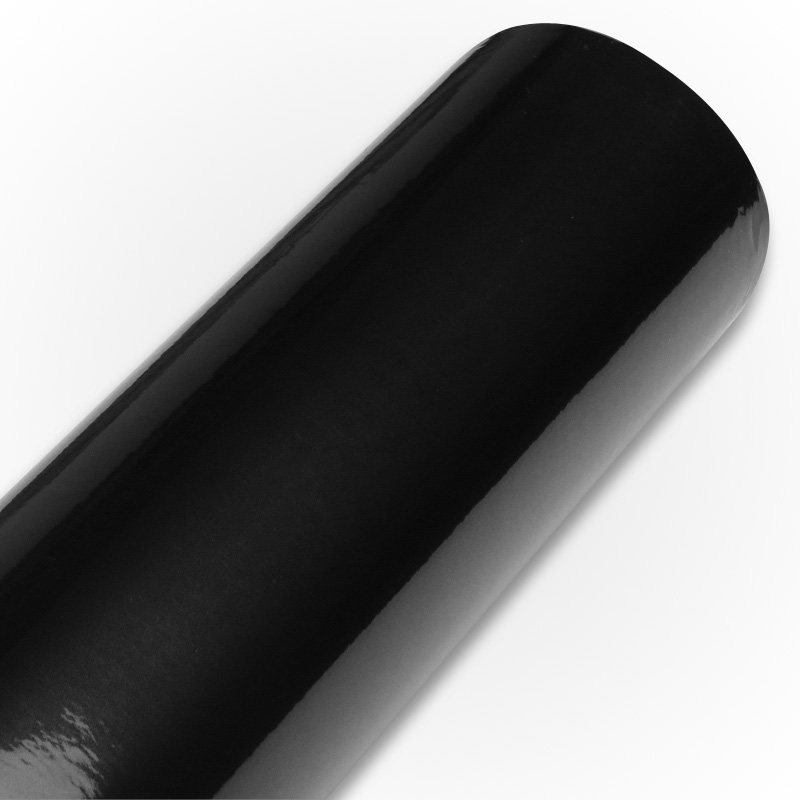 丫丫pvc纯黑白色烤漆亮光家具翻新电器展柜子桌面空调橱柜贴纸