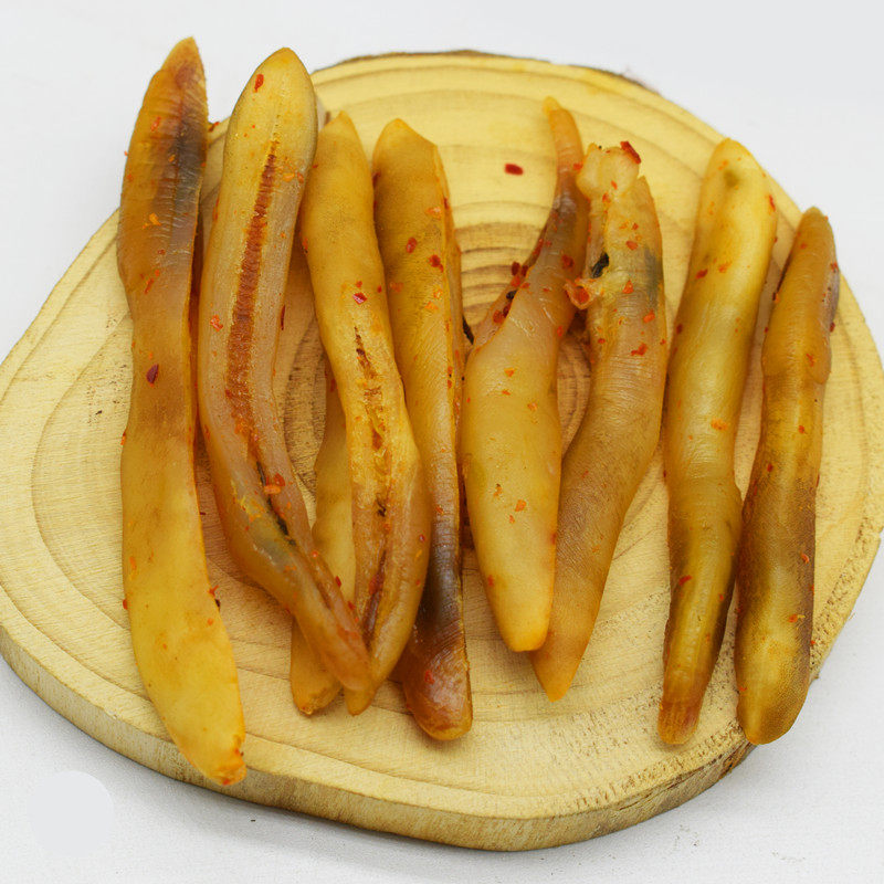 香辣竹节小人仙干丹东特产即食海鲜零食100g蛏子