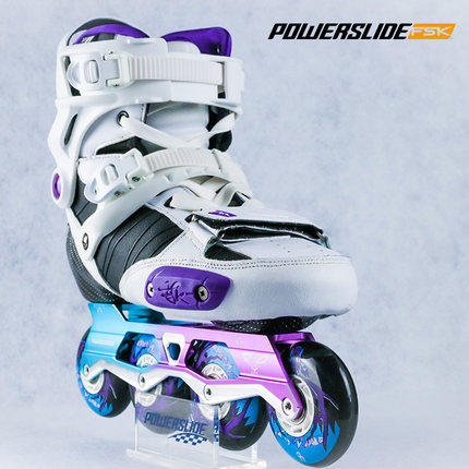 轮滑宝狮莱成人碳纤专业powerslideevo平花花式溜冰鞋直排轮