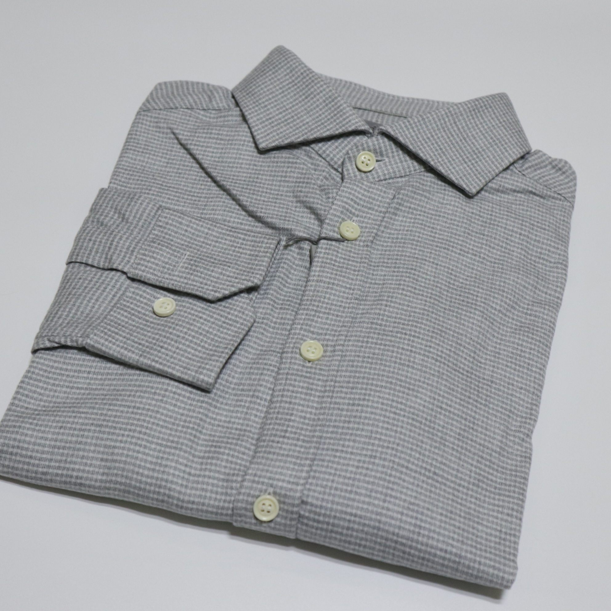 蓝豹男士秋冬灰色商务绒面长袖衬衫one系列衬衫