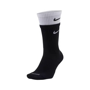 酷动城正品拼接双层运动袜长筒中筒四季款袜子跑步健身袜子