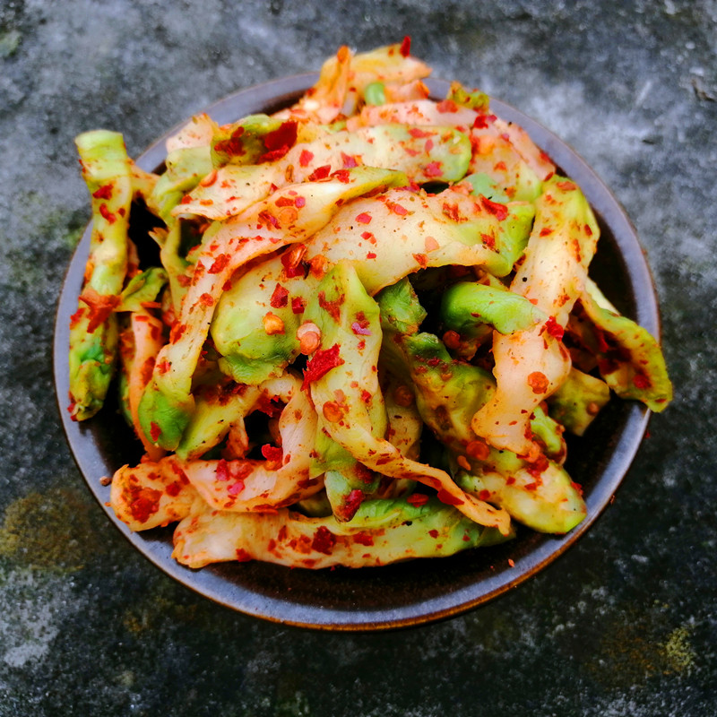 新鲜四川宜宾特产菱角麻辣榨菜儿菜下饭菜咸菜腌制