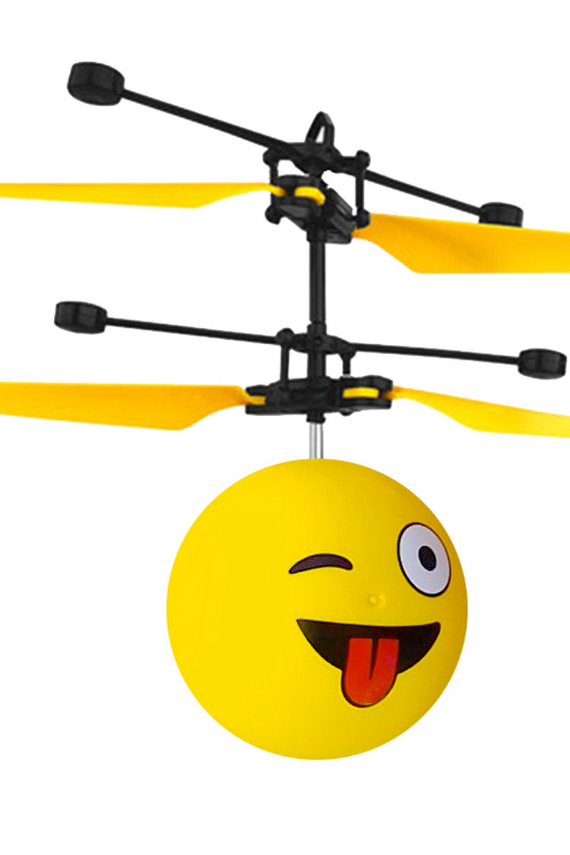 耐摔悬浮七彩水晶球形感应飞行器遥控感应飞机儿童玩具会飞的球