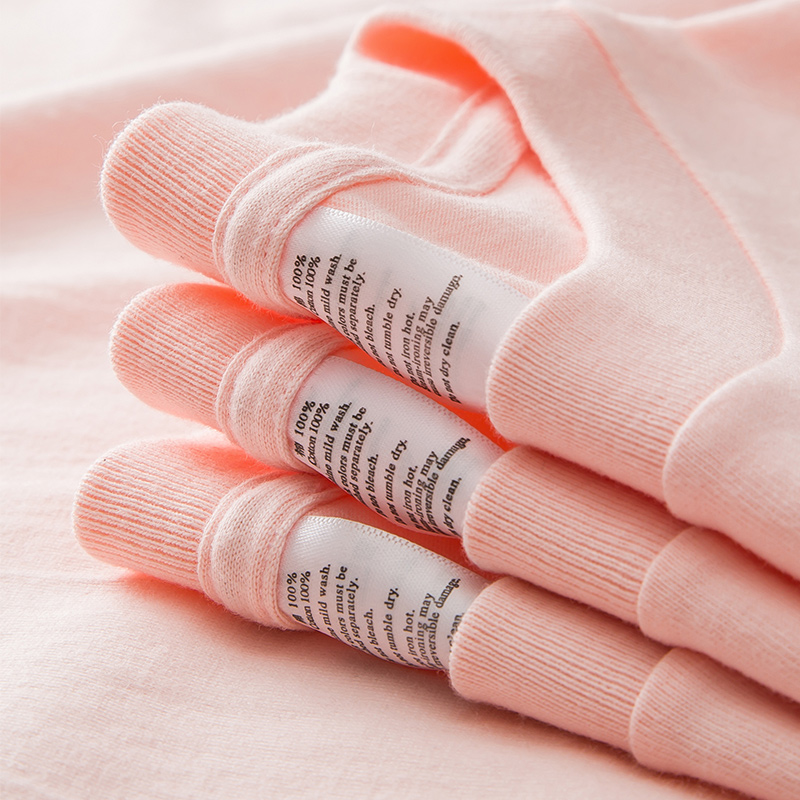 250g重磅纯棉浅粉色宽松圆领短袖T恤纯色厚实打底衫情侣款上衣夏t