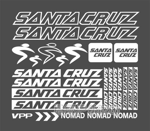 车架santacruznomad山地自行自行车贴纸死飞个性自行车贴纸