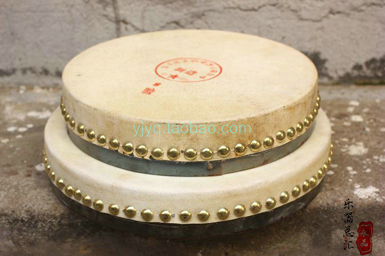 永鸣单边鼓8寸大号扁鼓边鼓特厚道士堂鼓皮鼓板鼓