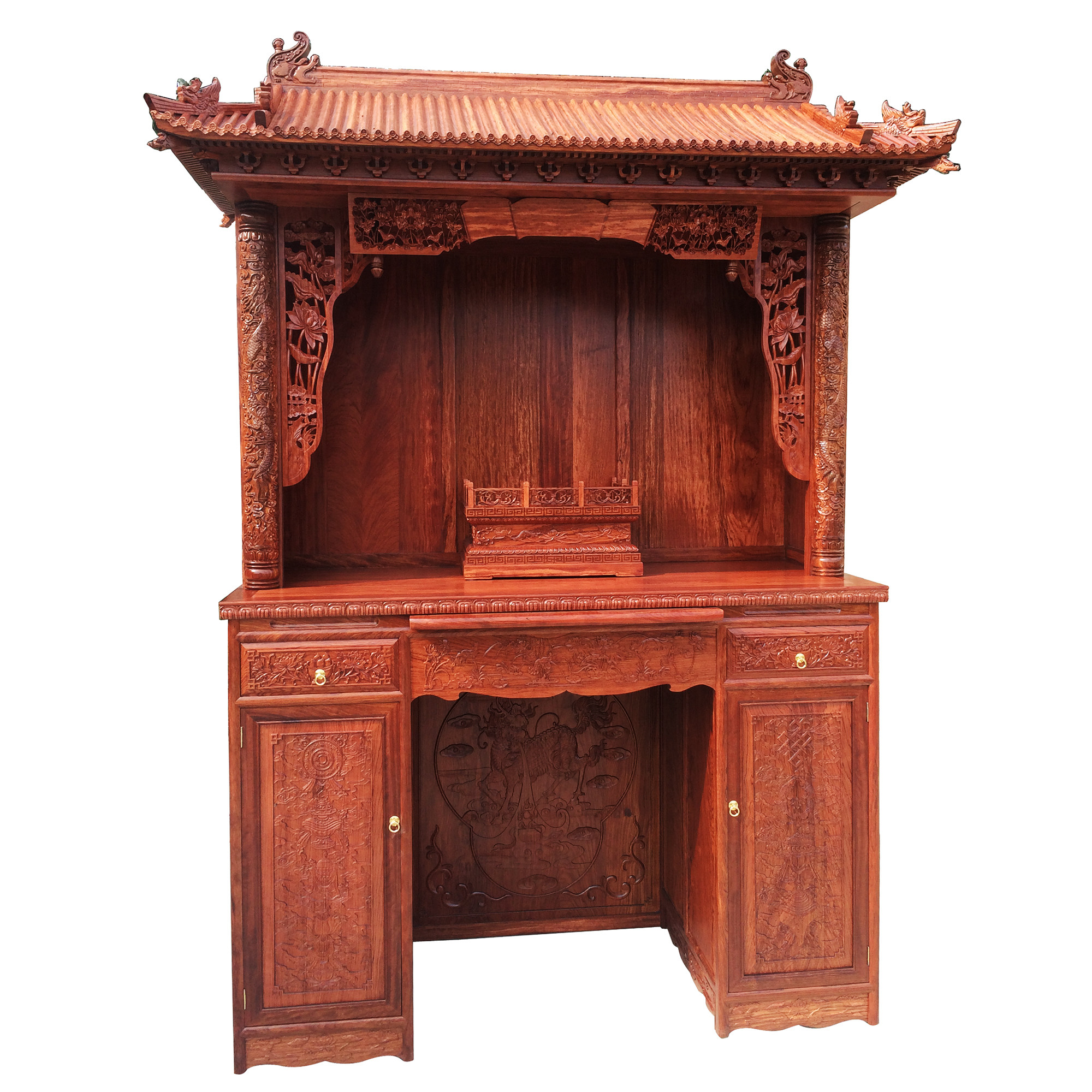 佛龛巴西花梨佛柜神龛神楼佛堂定制设计实木佛柜