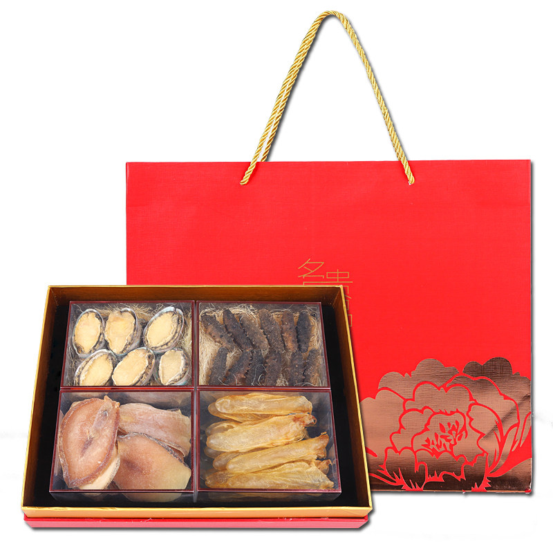 海鲜礼盒盒装大礼包套餐海产品干货春节年货送礼干贝