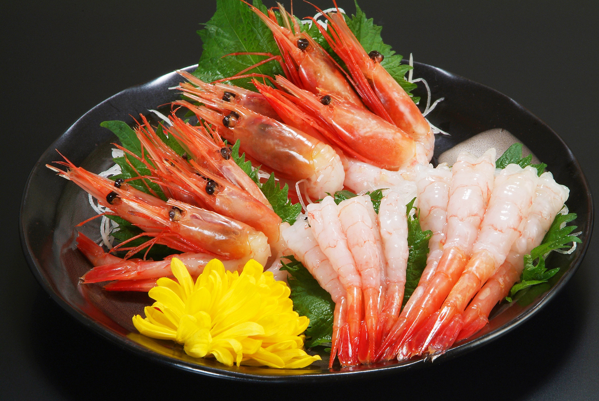 甜虾寿司北极去壳50尾料理刺身无头虾类制品